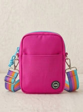 Fuchia/Baby Blue Cross