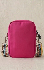 Pink/Black Cross Body Bags