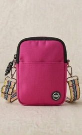 Pink/Black Cross Body Bags