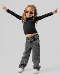 Basic Polyamide Round Neck Top