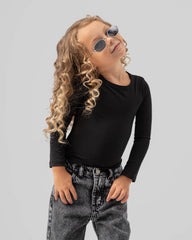 Basic Polyamide Round Neck Top