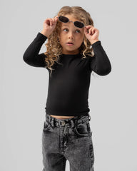 Basic Polyamide Round Neck Top - Venti