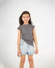Rushed Side Assymetric Top - Venti