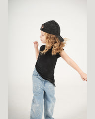 Rushed Side Assymetric Top