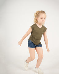 Rushed Side Assymetric Top