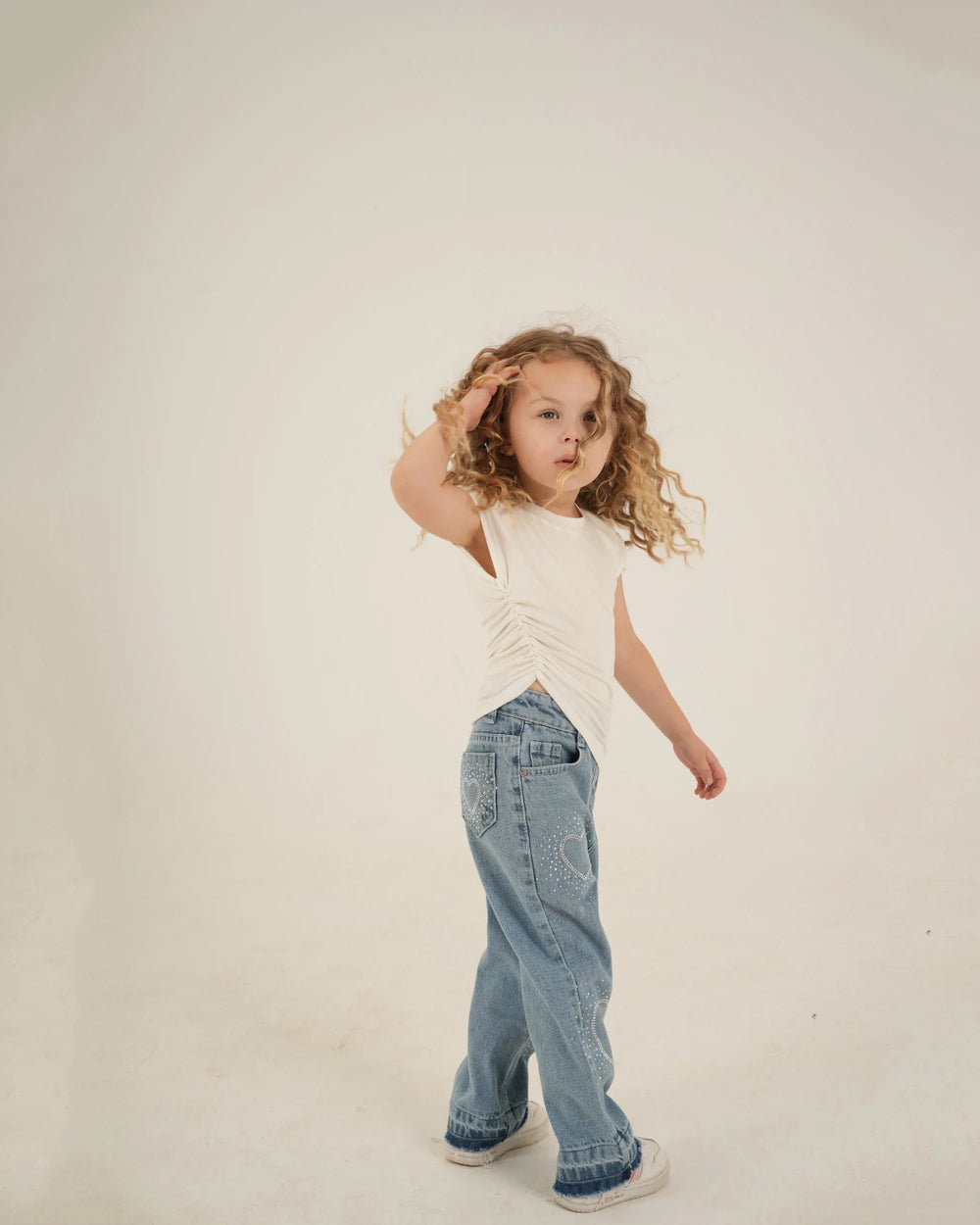 Rushed Side Assymetric Top - Venti