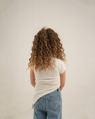 Rushed Side Assymetric Top