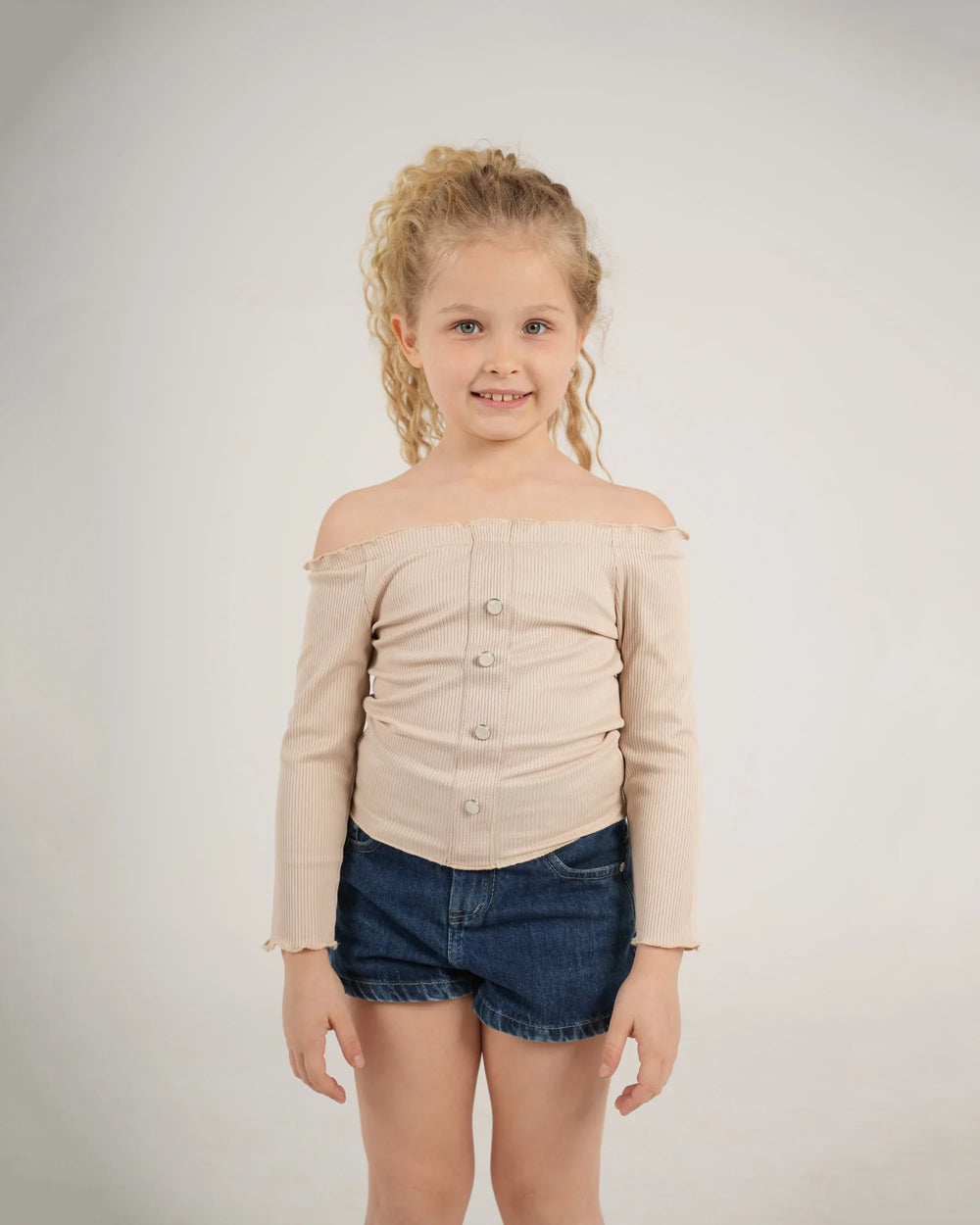 Button Off Shoulder Top - Venti