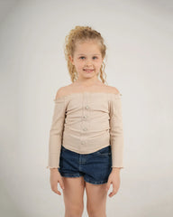 Button Off Shoulder Top - Venti