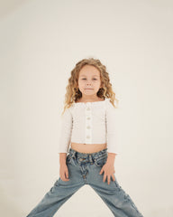 Button Off Shoulder Top