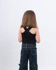 Cross Halter Neck Top