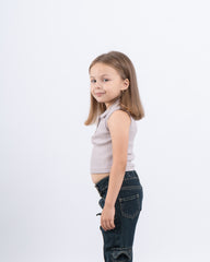 Ribbed Polo Crop Top