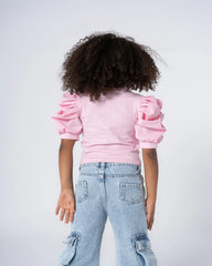 Combine Material Blouse - Venti