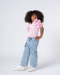 Combine Material Blouse