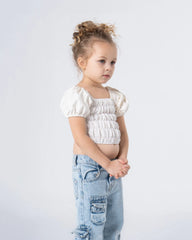 Smocked Puff Blouse - Venti