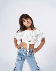 Offshoulder Ruffles Blouse