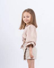 Cropped Belted Blouse - Venti