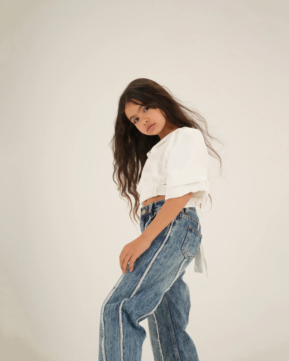 Cropped Belted Blouse - Venti