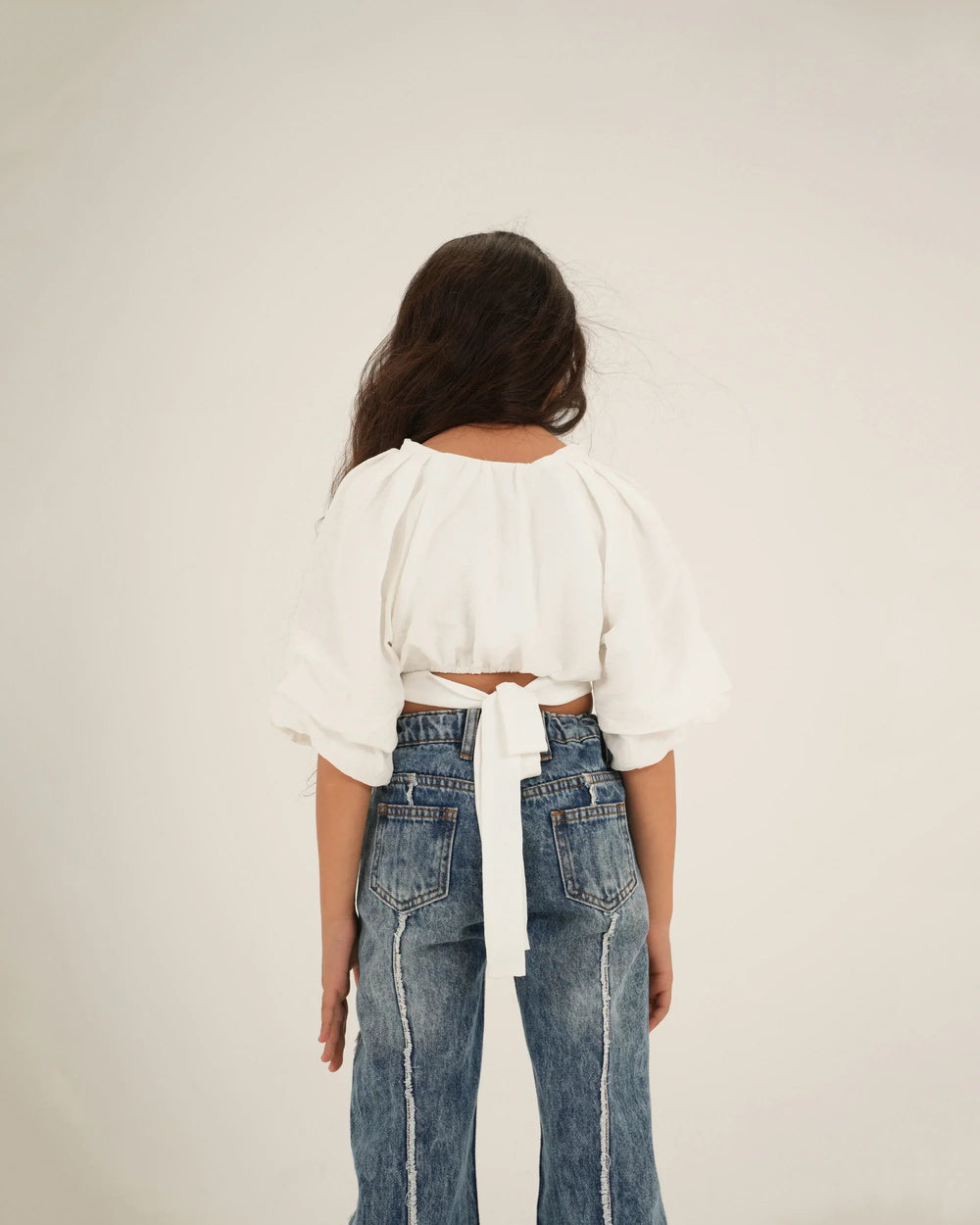 Cropped Belted Blouse - Venti