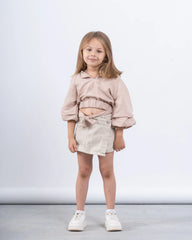 Cropped Belted Blouse - Venti