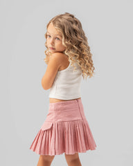 Pleated Pink Skirt