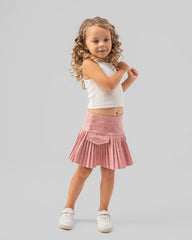 Pleated Pink Skirt