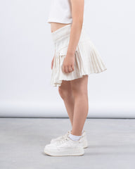 Pleated Skirt With Patch Pockets