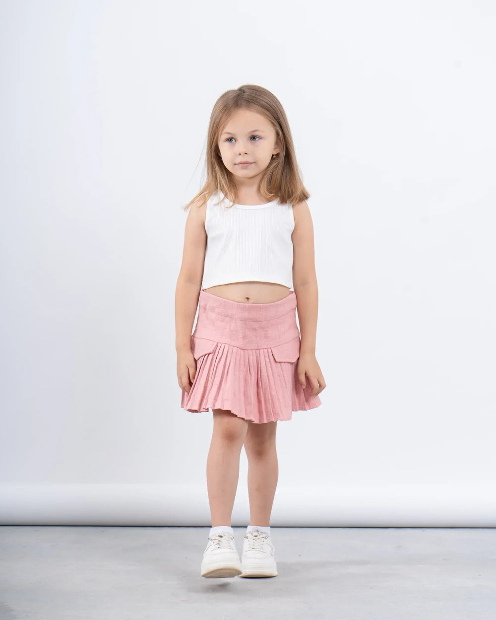 Pleated Skirt With Patch Pockets - Venti