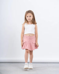 Pleated Skirt With Patch Pockets - Venti