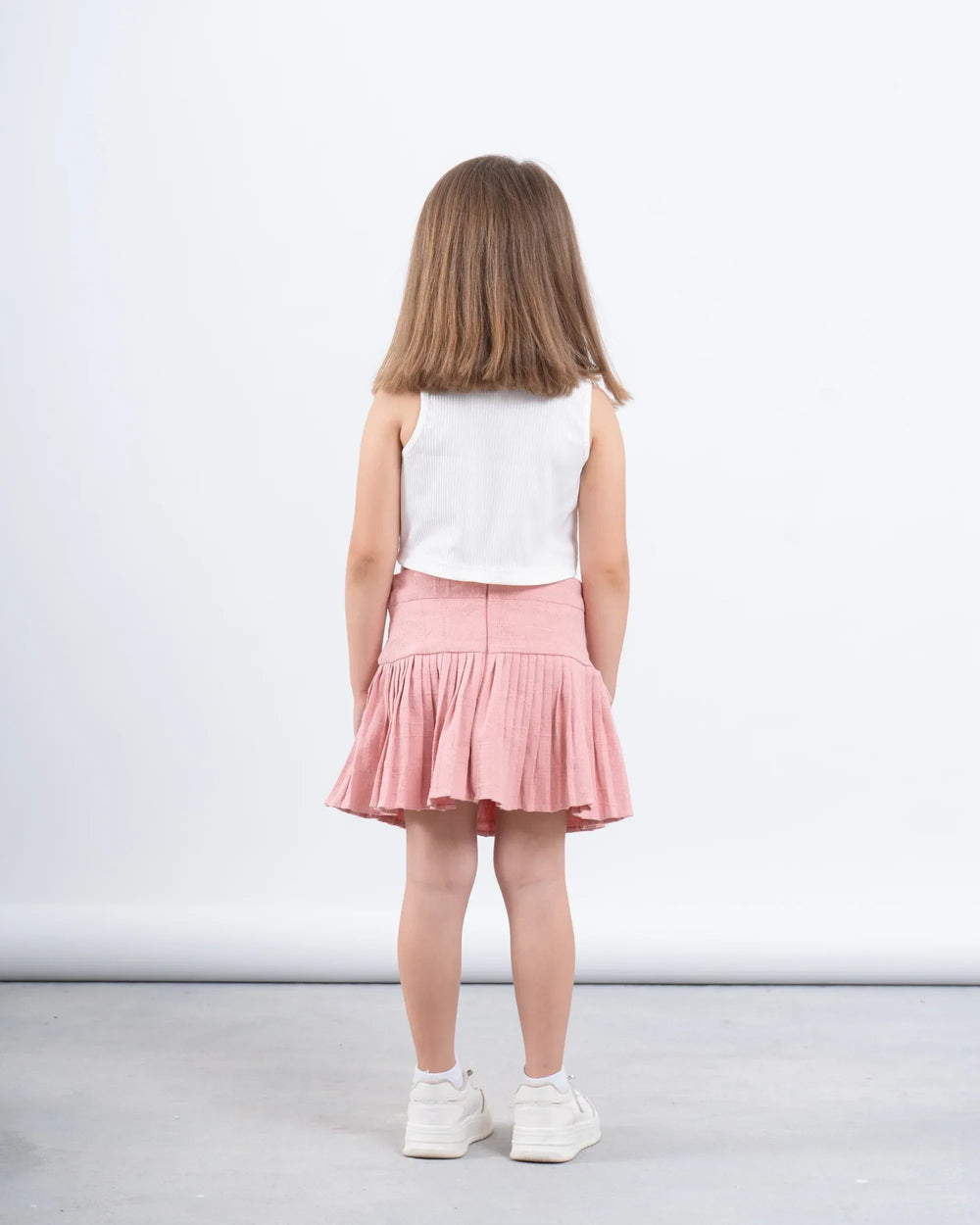 Pleated Skirt With Patch Pockets - Venti