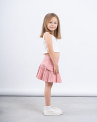 Pleated Skirt With Patch Pockets