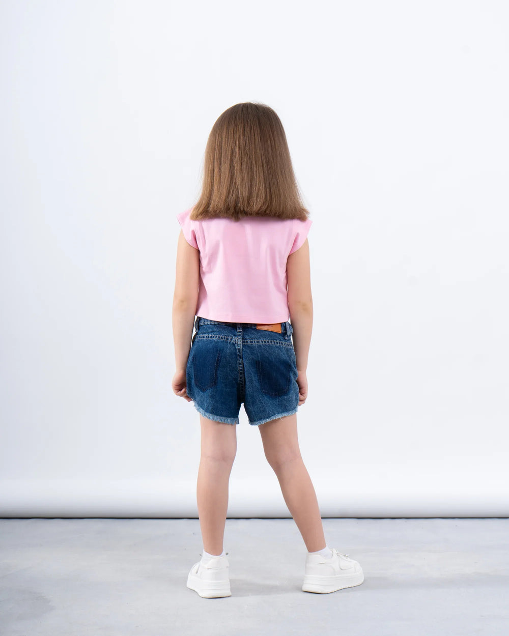 Denim Asymmetric Waist Short - Venti