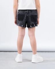 Denim Asymmetric Waist Short - Venti