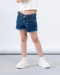 Denim Asymmetric Waist Short - Venti