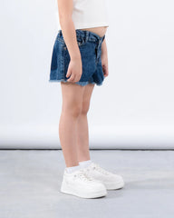 Denim Asymmetric Waist Short - Venti