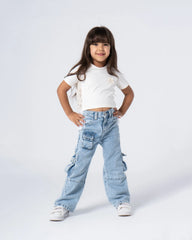 Denim Cargo Pants - Venti