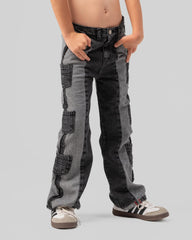 Denim Fade Pockets Pants - Venti