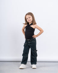 Cross Halter Neck Top