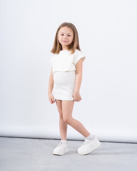 Ribbed Two-Piece Dress