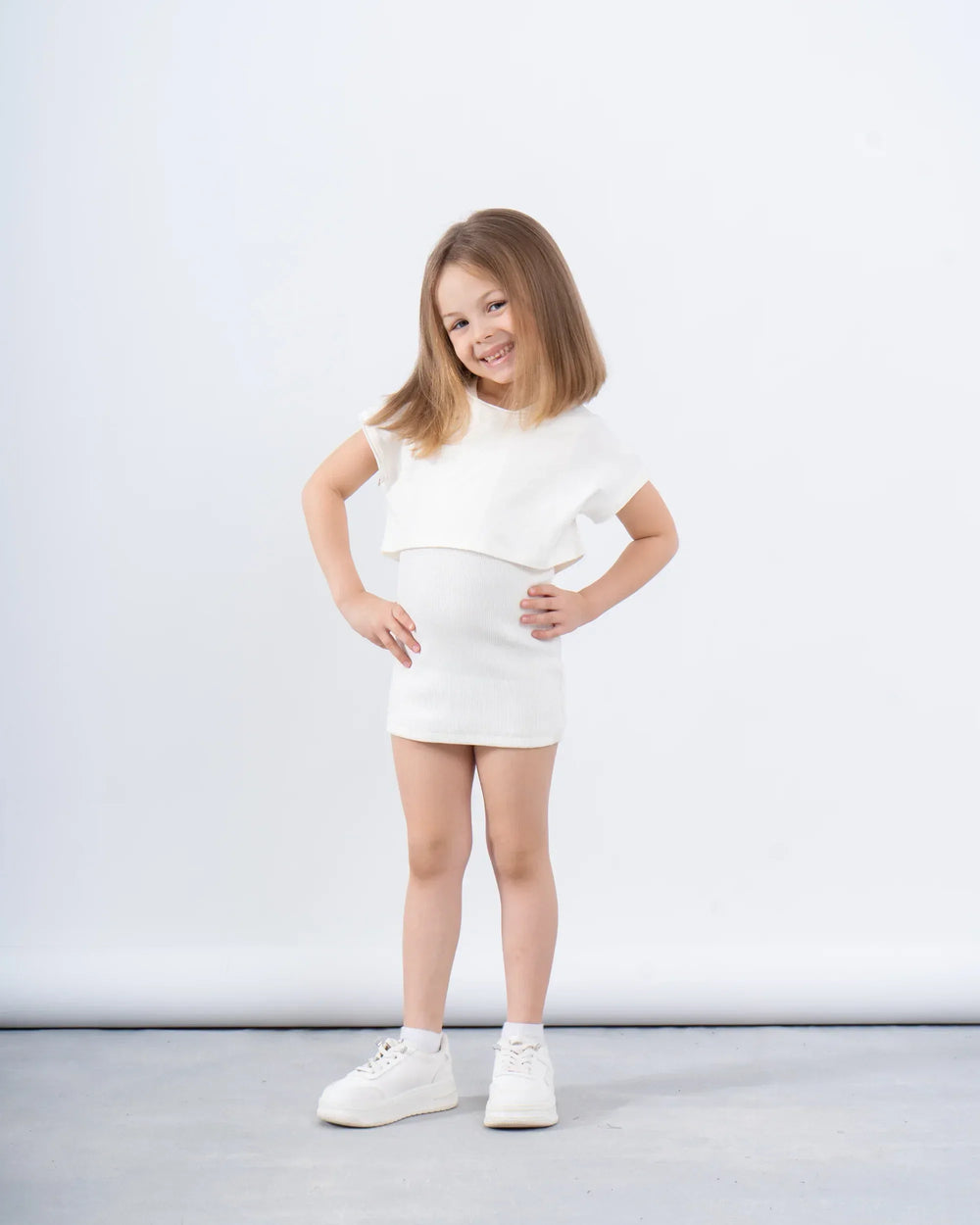 Ribbed Two-Piece Dress - Venti