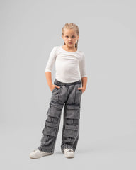 Acid Wash Cargo Pants