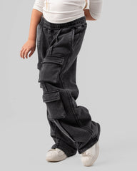 Acid Wash Cargo Pants