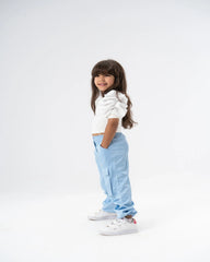 Combine Material Blouse - Venti