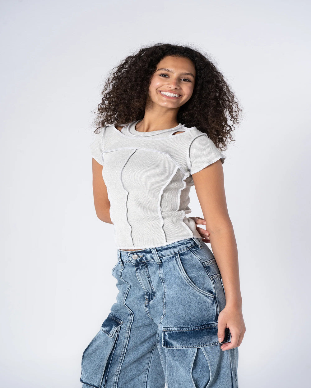 Contrast Stitch T-shirt - Venti