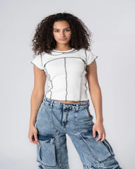 Contrast Stitch T-shirt - Venti