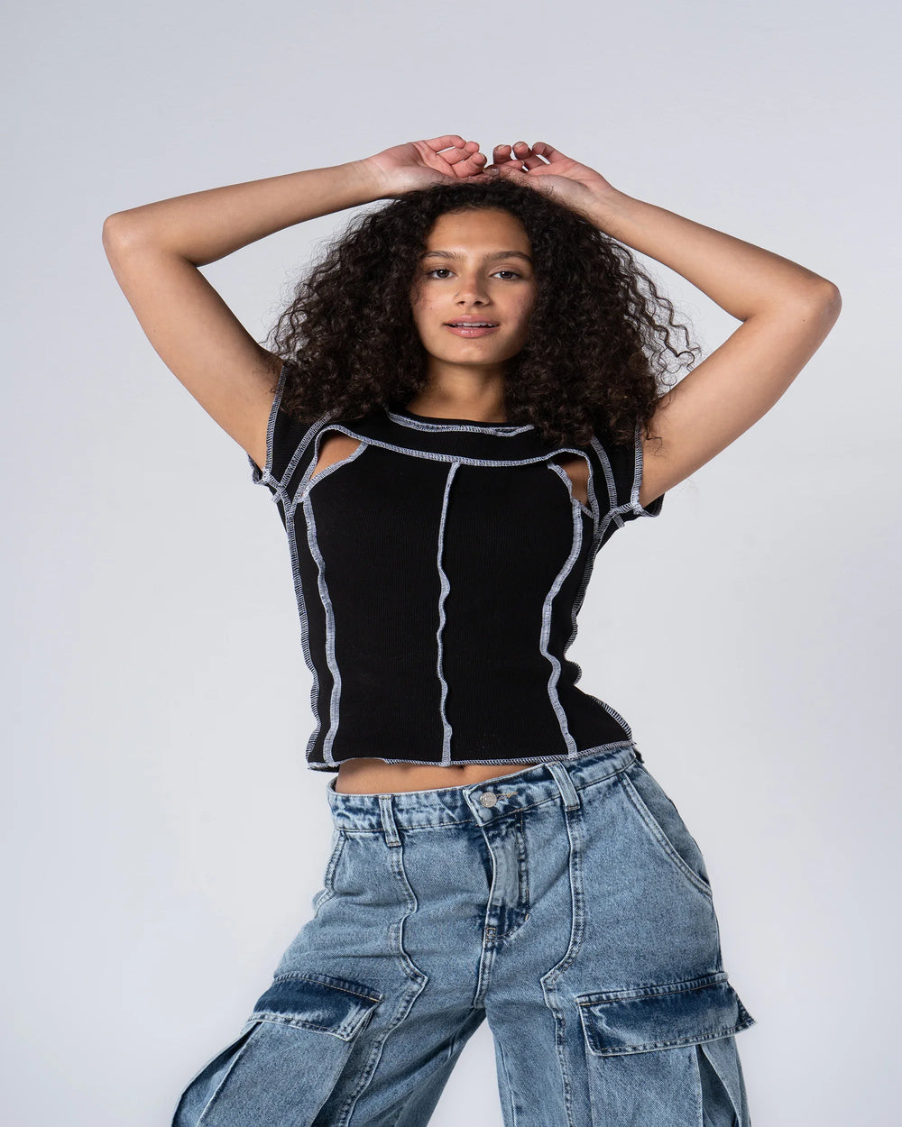 Contrast Stitch T-shirt - Venti