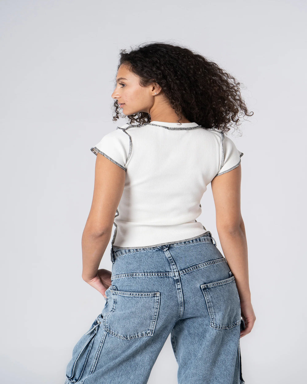 Contrast Stitch T-shirt - Venti