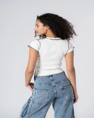 Contrast Stitch T-shirt - Venti