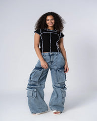 Contrast Stitch T-shirt - Venti