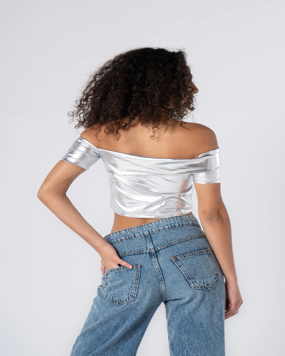 Metallic Off Shoulder Top - Venti